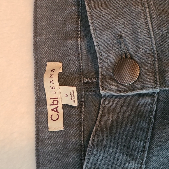 Cabi Womens Straight Leg Jeans Size 8 Color Grey - Picture 6 of 10